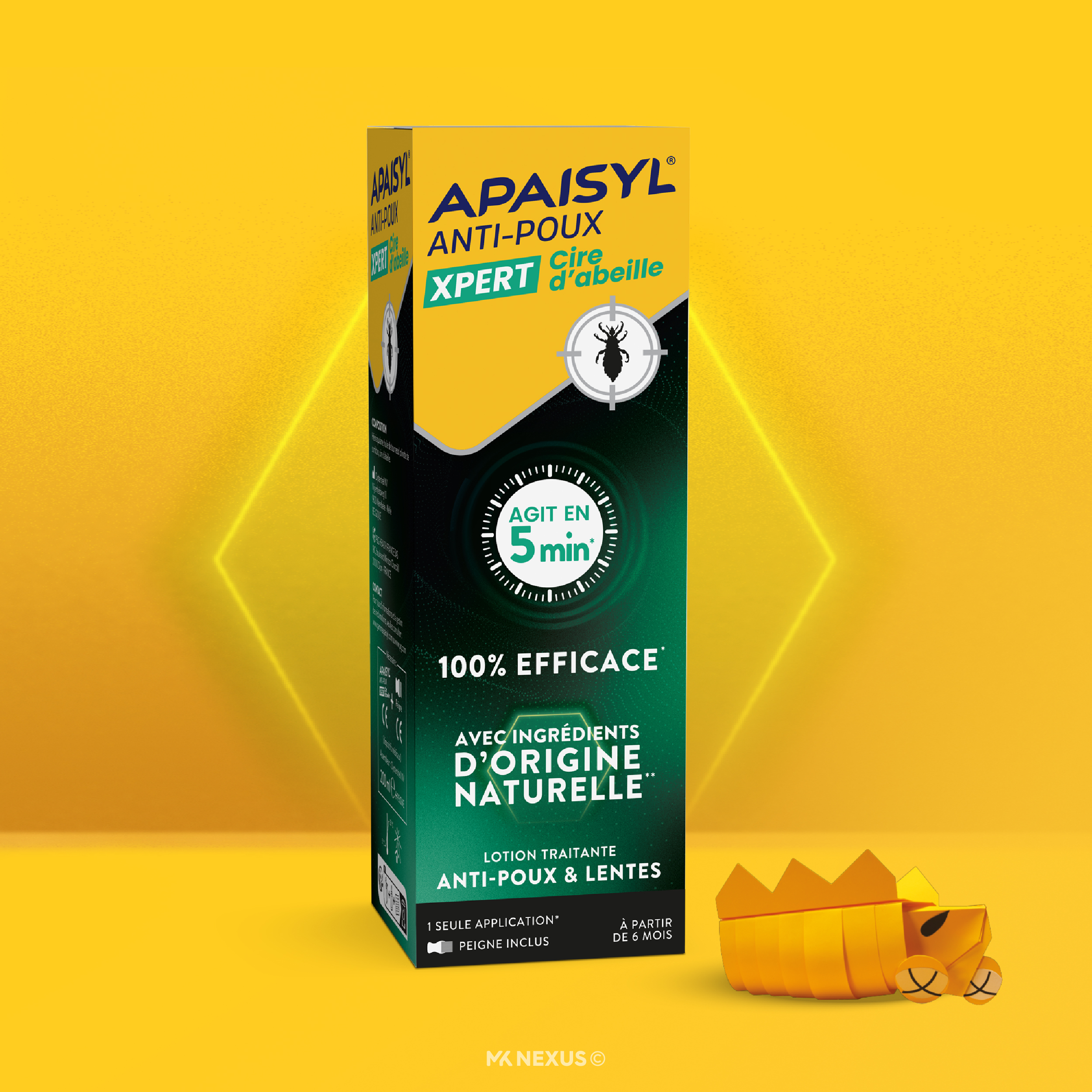 APAISYL ANTI-POUX XPERT CIRE D'ABEILLES PACKAGING