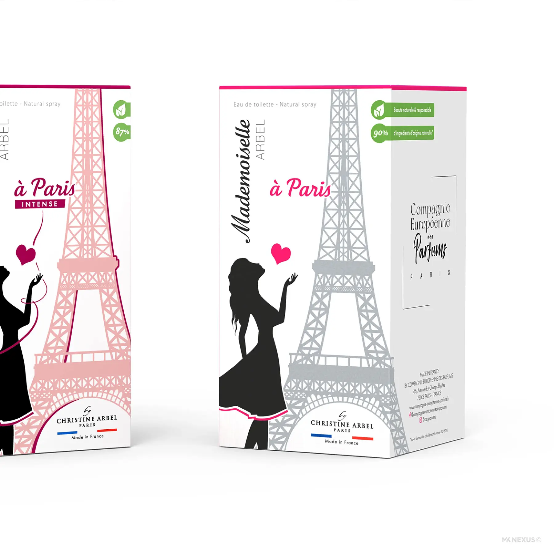 Design packaging Mademoiselle Arbel - Création visuelle haut de gamme agence MK Nexus - Dijon